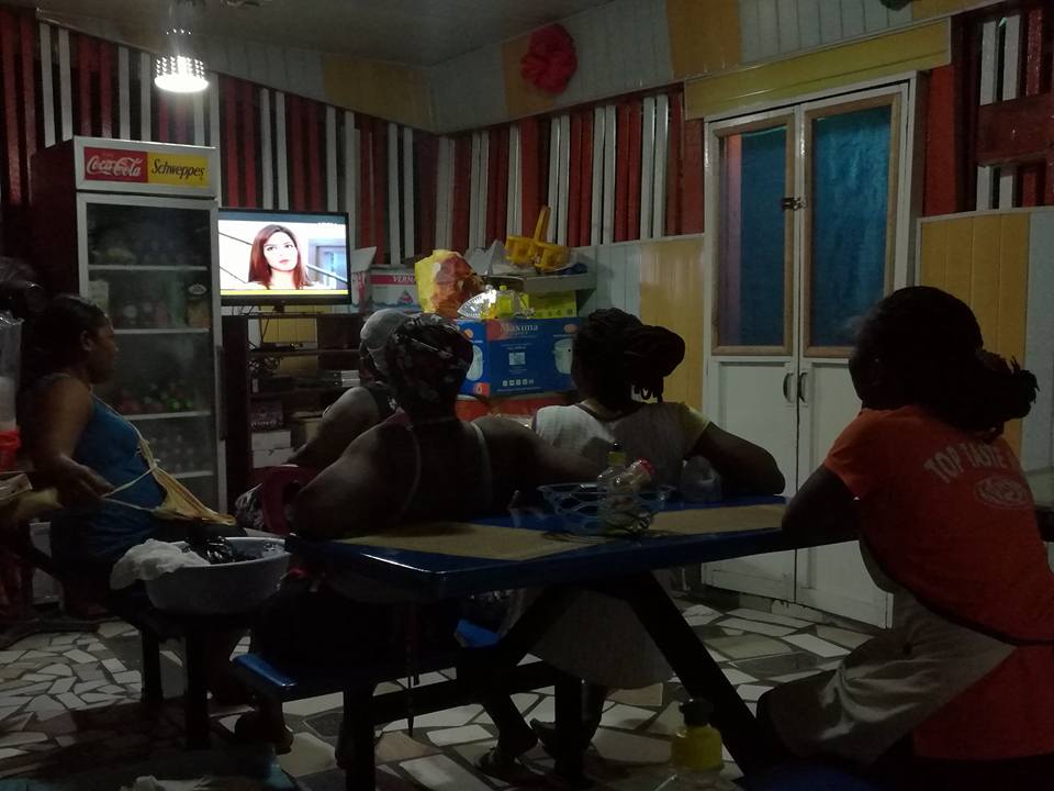 For some, Kumkum Bhagya is serious business. Here, the owner and workers at Top Taste Restaurant in Kokomlemle gather to watch the programme and pass commentary as if it were a real life situation